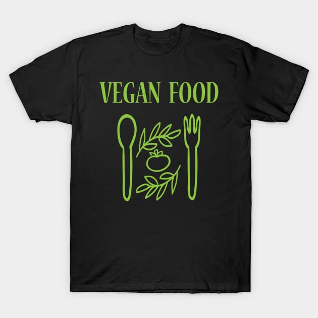 Vegan Food T-Shirt by JevLavigne